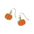 Halloween Enamel Dangle Earrings - Pumpkin
